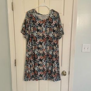 Loft floral dress Petite XXL